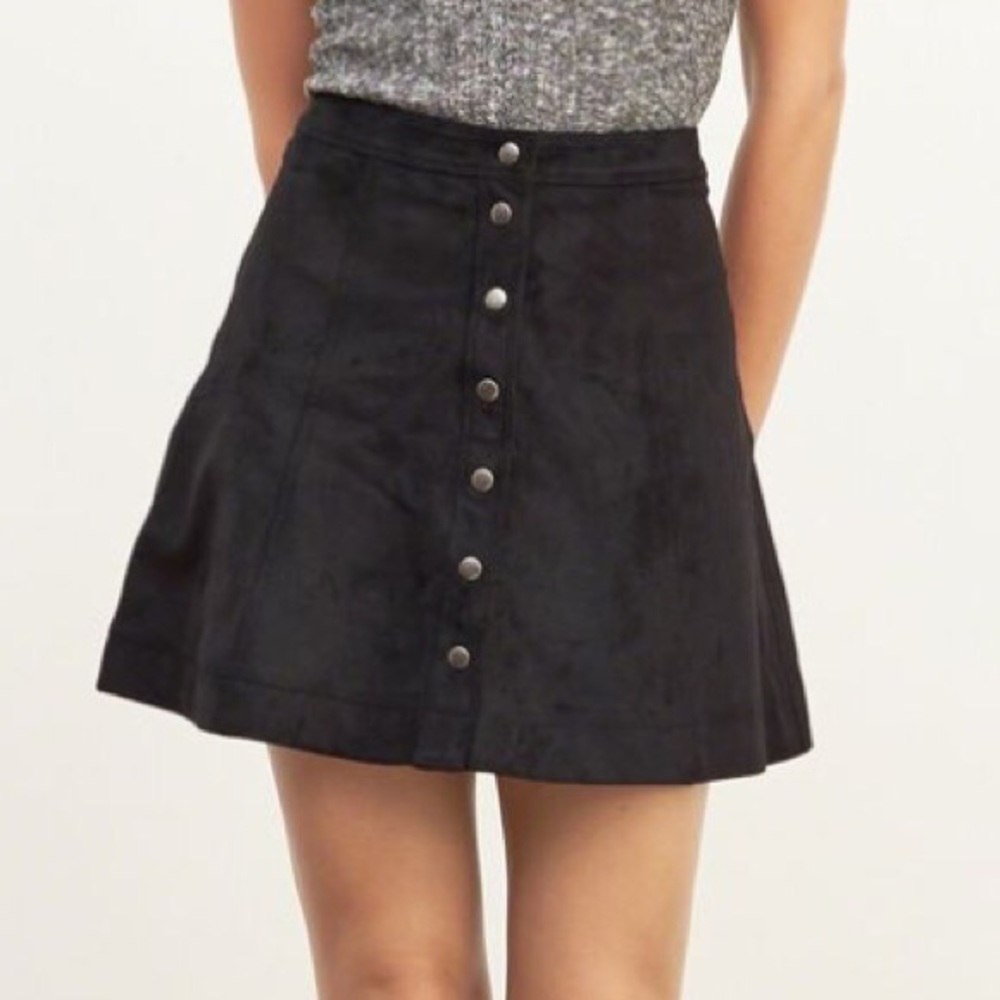 Abercrombie & Fitch Faux Suede Skirt